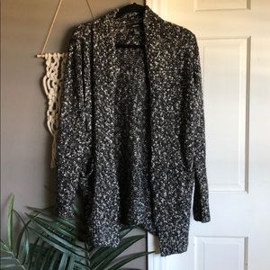 Marled knit cardigan